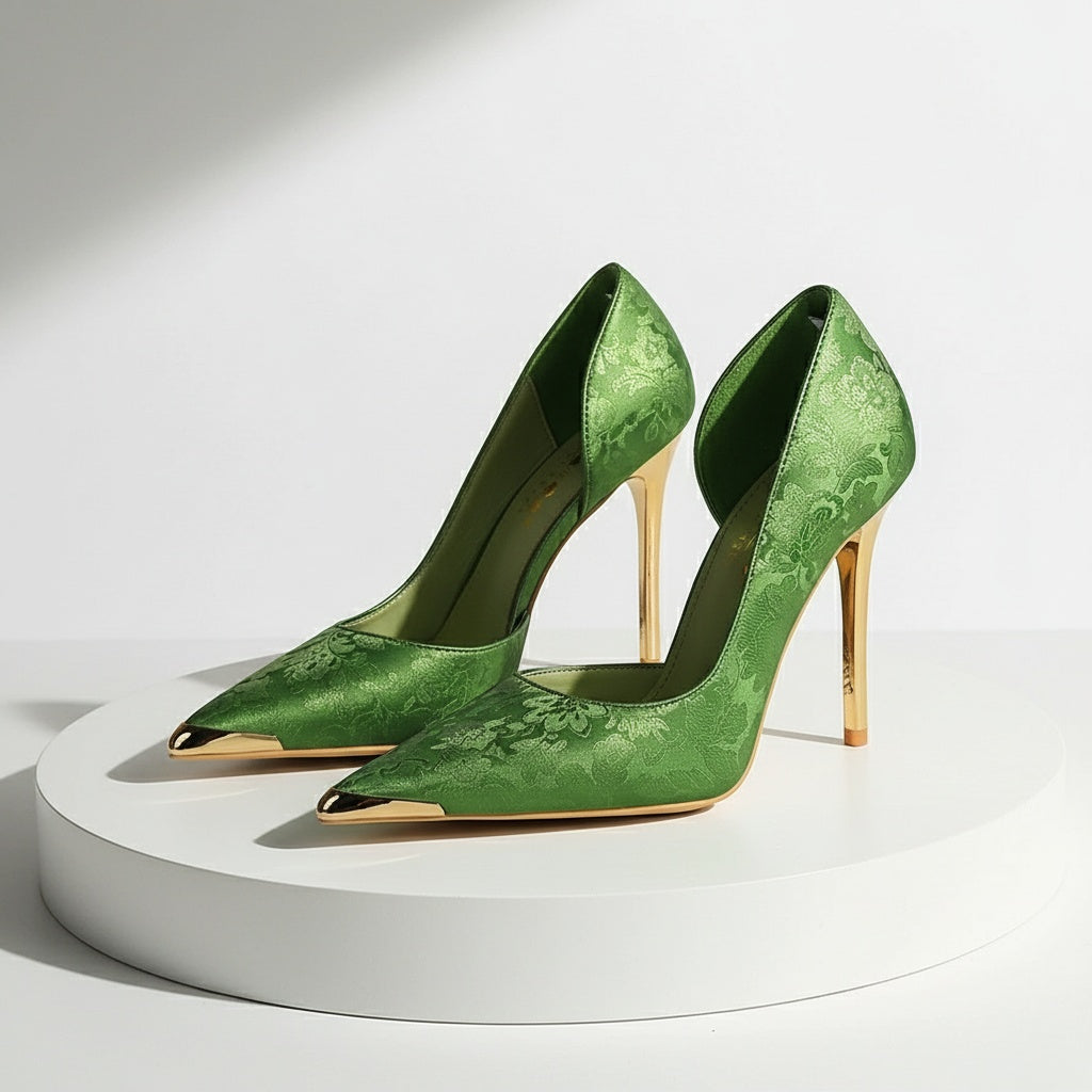 Ruth Rose Japanese Kimonosilk Heels