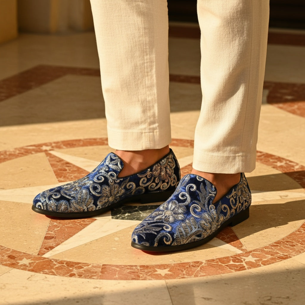 Luca Lombardi Sequin Loafers