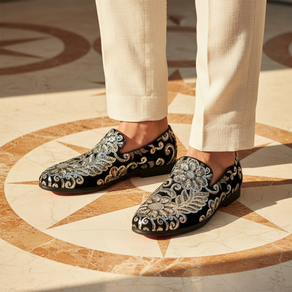 Luca Lombardi Sequin Loafers