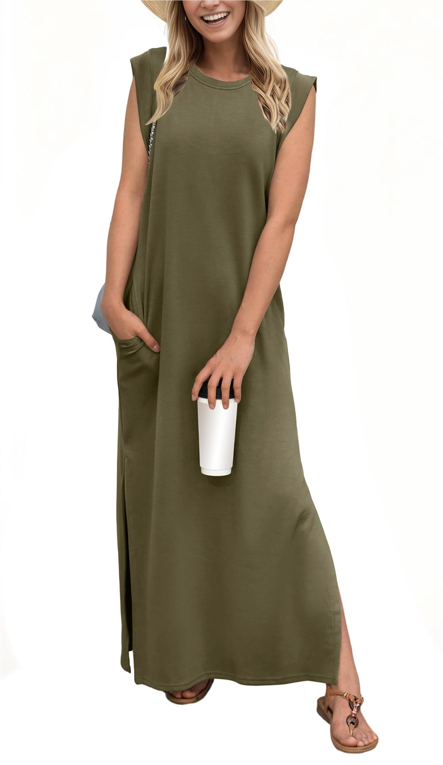 Aria | Moroccan Sleeveless Maxi Dress