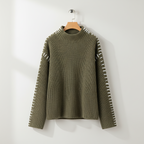 Ava Studio Cross Knit Turtleneck