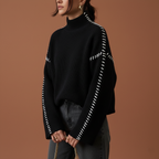 Ava Studio Cross Knit Turtleneck