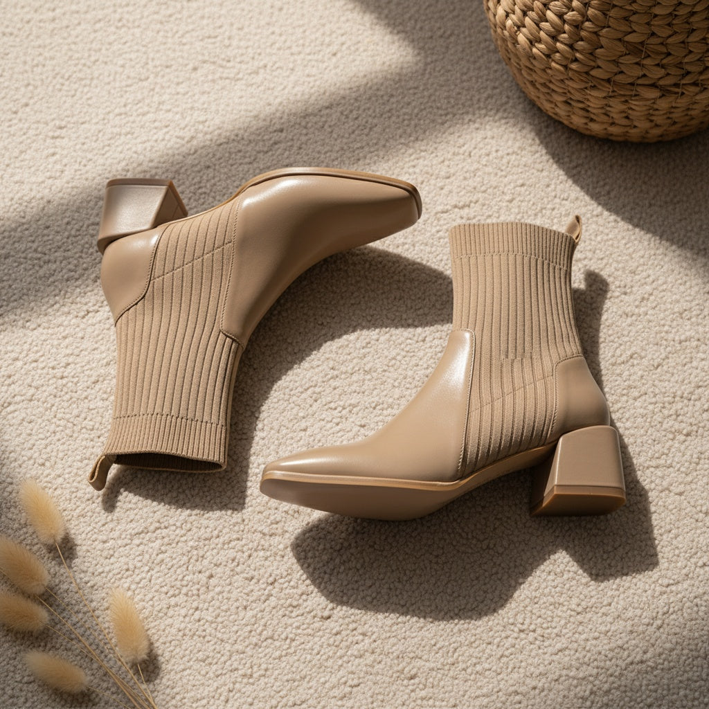 Ava Lane Knit Sock Boots