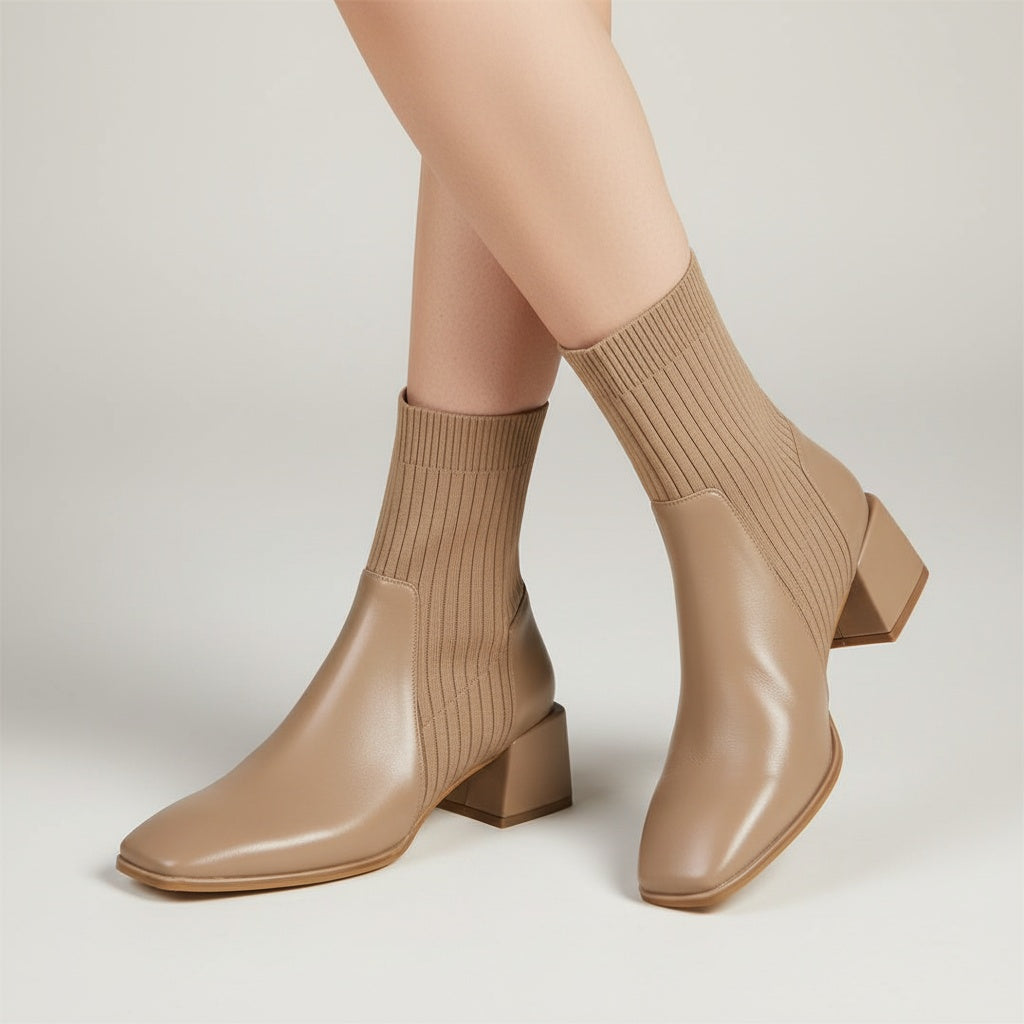 Ava Lane Knit Sock Boots