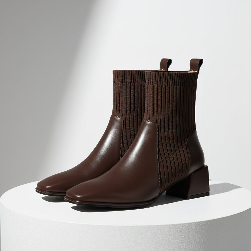 Ava Lane Knit Sock Boots