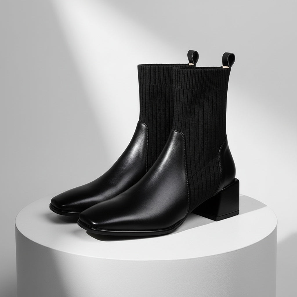 Ava Lane Knit Sock Boots