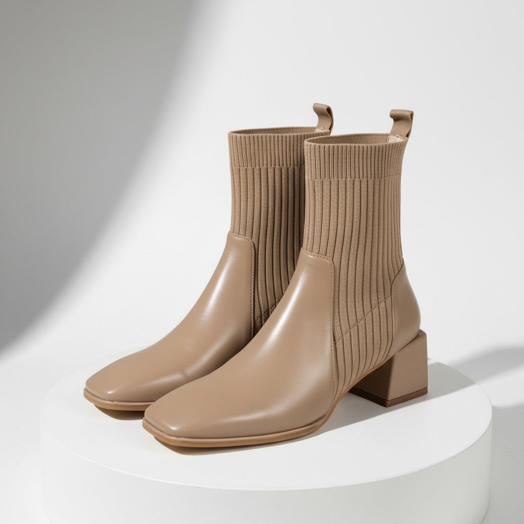 Ava Lane Knit Sock Boots