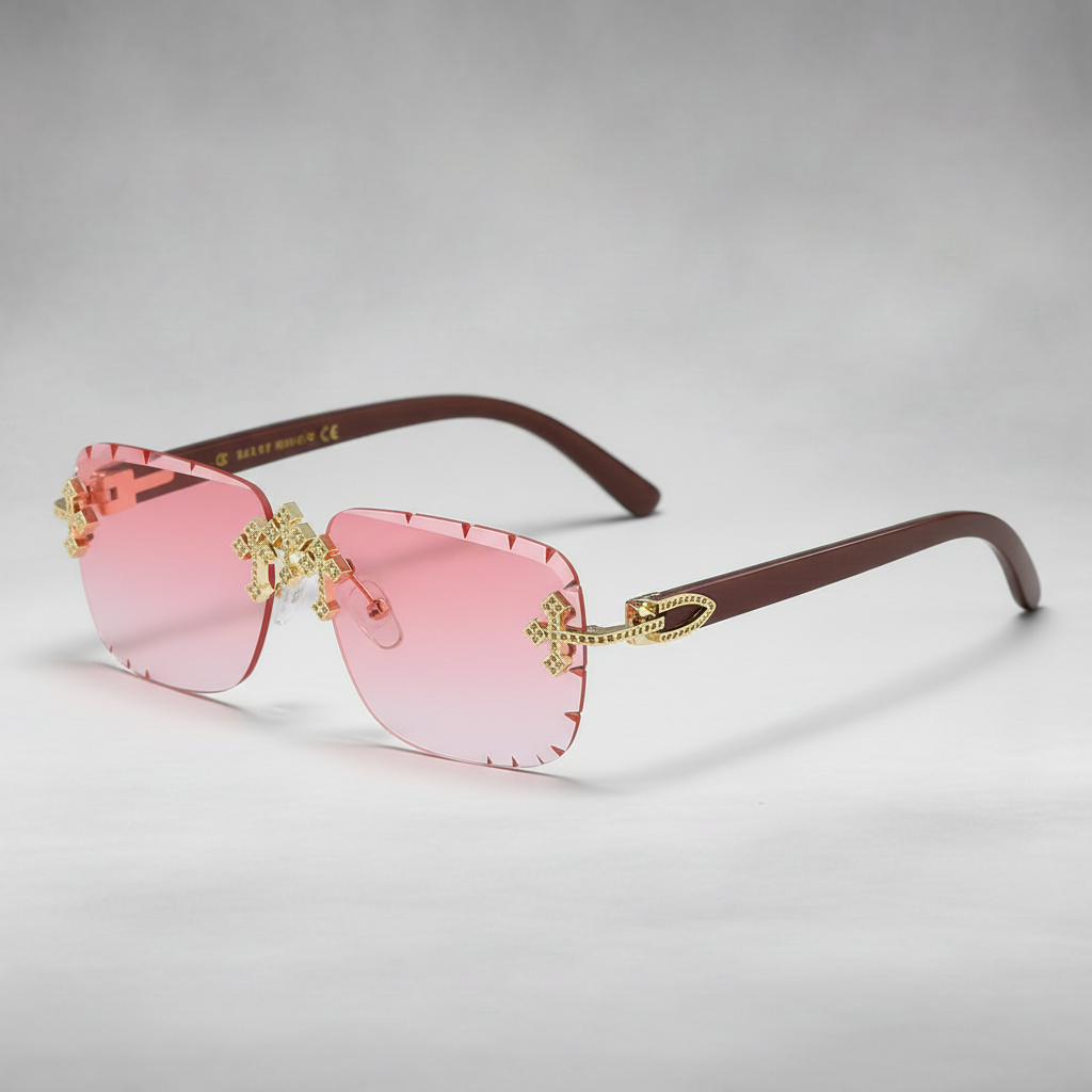 Saint Ridge Cross Rimless Shades