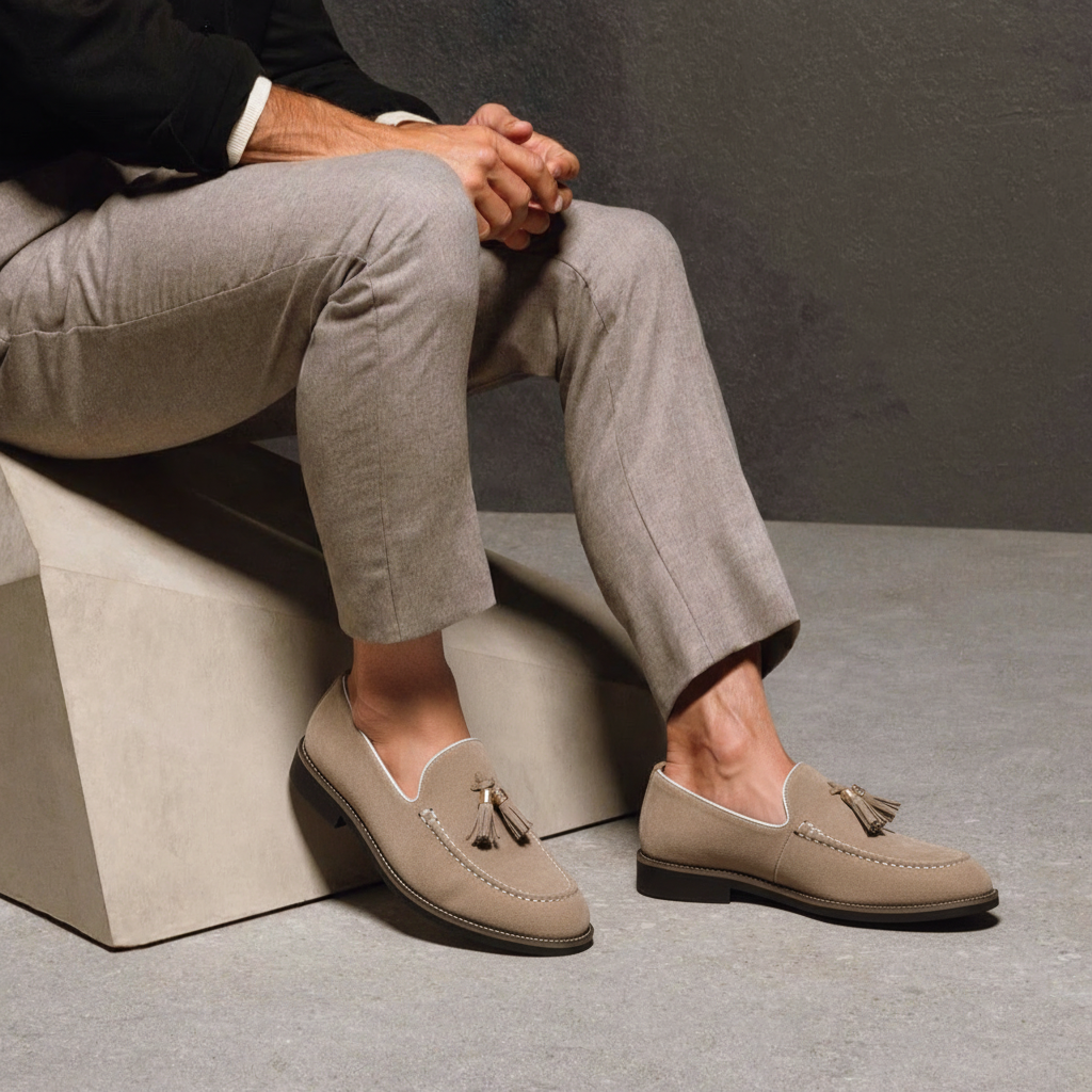 Grant Parker Suede Tassel Loafers