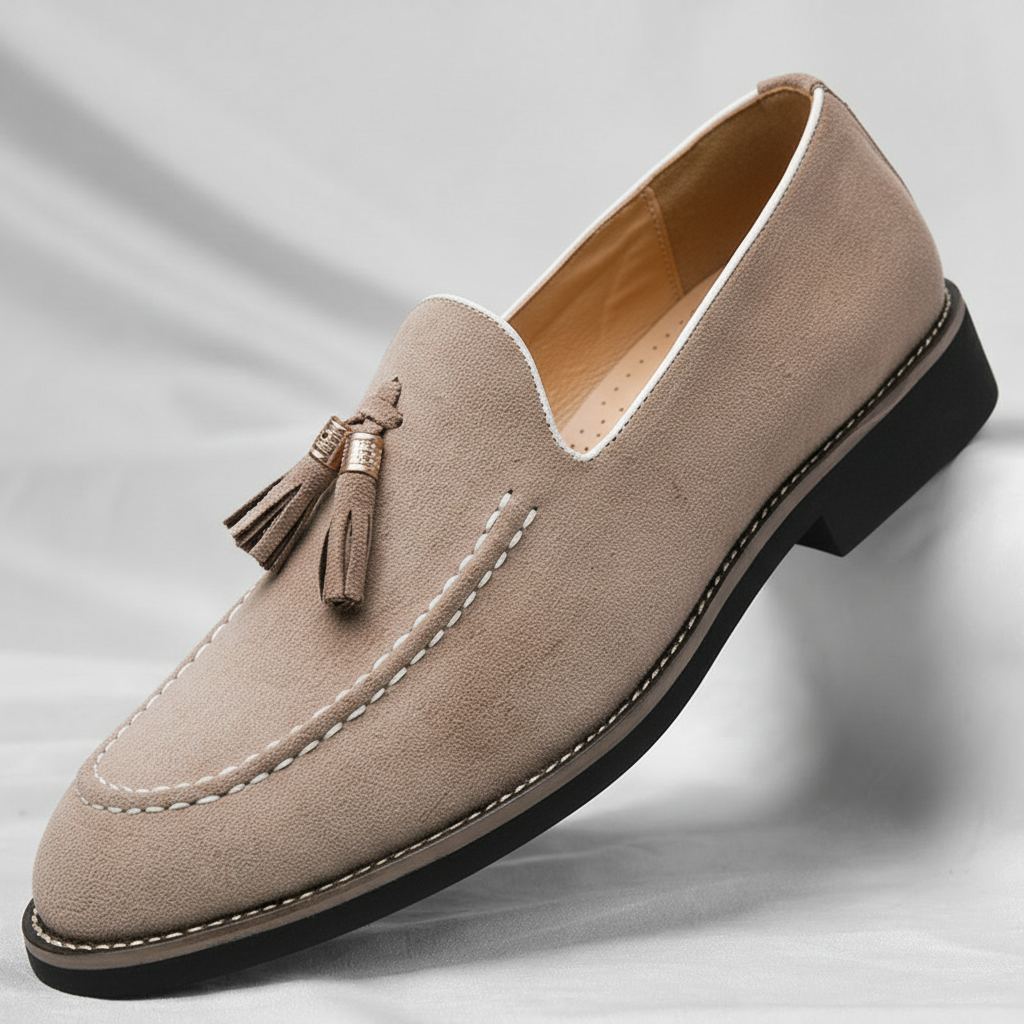 Grant Parker Suede Tassel Loafers