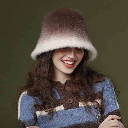 Monroe Frosted Fur Bucket Hat