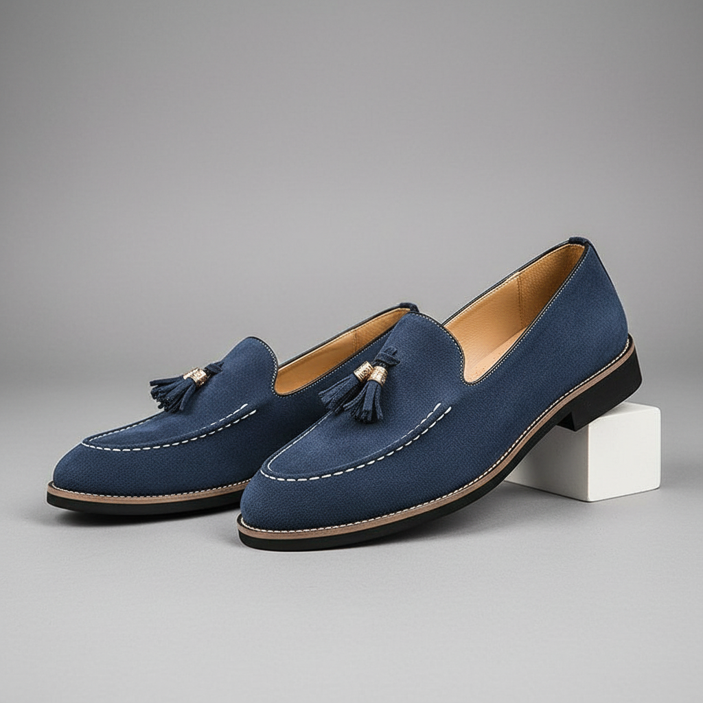 Grant Parker Suede Tassel Loafers