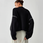 Ava Studio Cross Knit Turtleneck