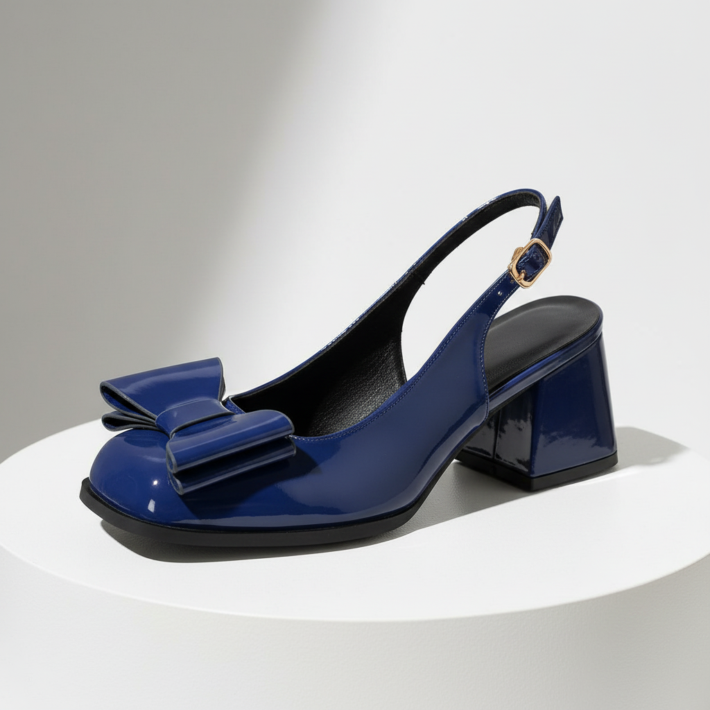 Penelope Bow Rounded Heels