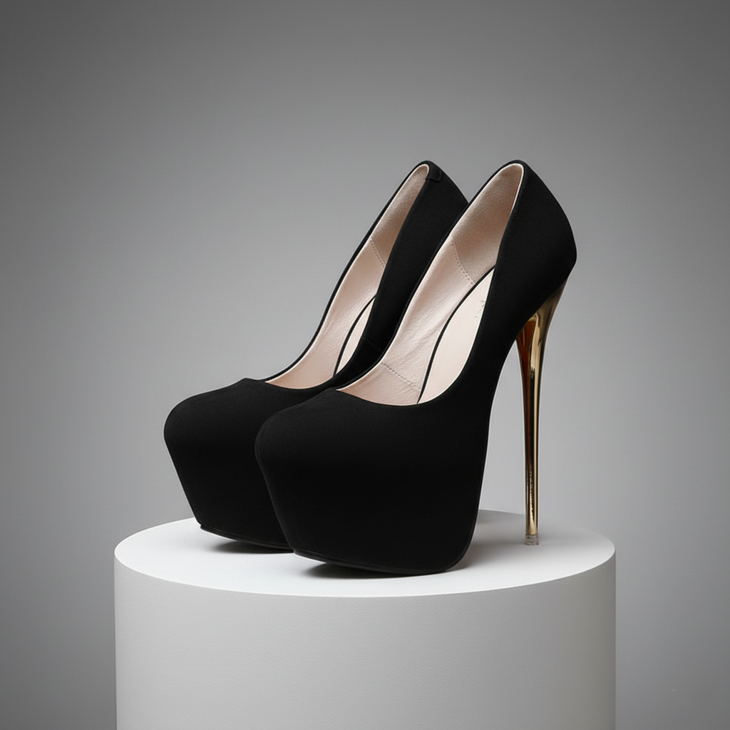 Ruth Rose Velvet Evening Heels