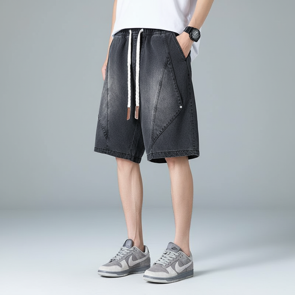 East End Cutout Denim Shorts