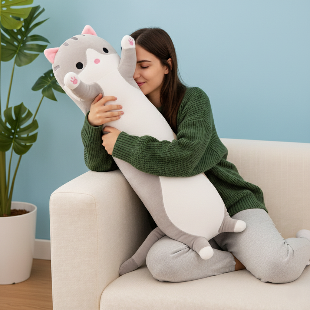 Snuggles™ Loooong Cat Pillow