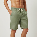 Luca Lombardi Striped Linen Shorts