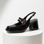 Penelope Buckle Rounded Heels