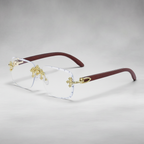 Saint Ridge Cross Rimless Shades