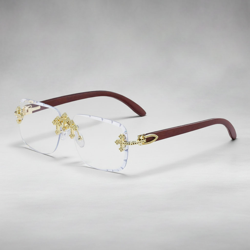 Saint Ridge Cross Rimless Shades