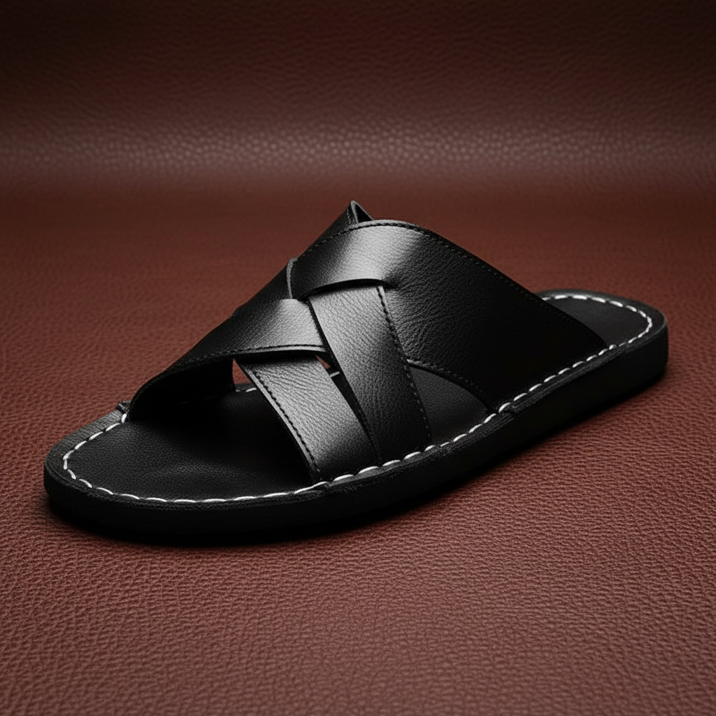 Roma Faloni Knitted Leather Slides