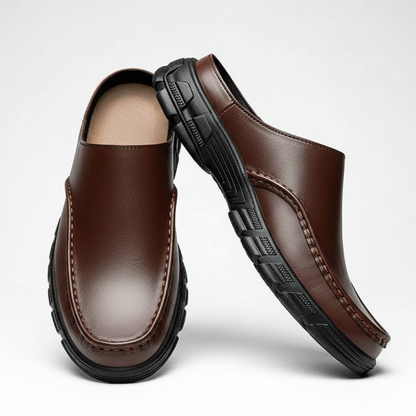Giorgio Cowhide Slip-On Mule