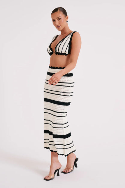 Jadia | Contrast Fishtail Maxi Co-Ord