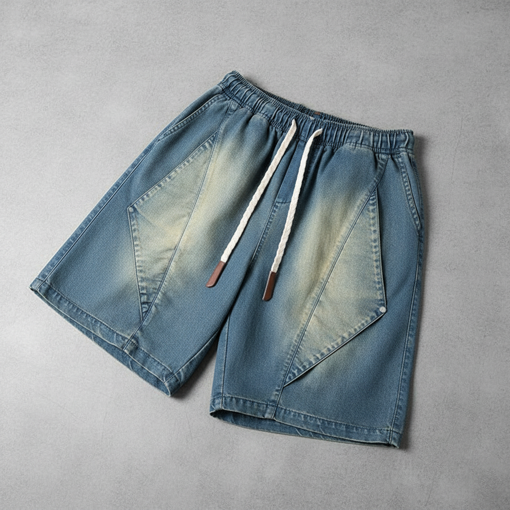 East End Cutout Denim Shorts