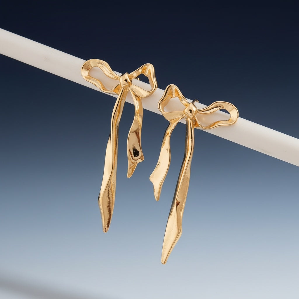 Adorá Hepburn Ribbon Earrings