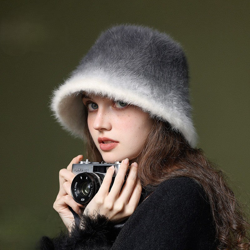 Monroe Frosted Fur Bucket Hat