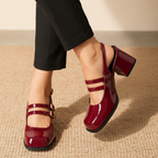 Penelope Buckle Rounded Heels