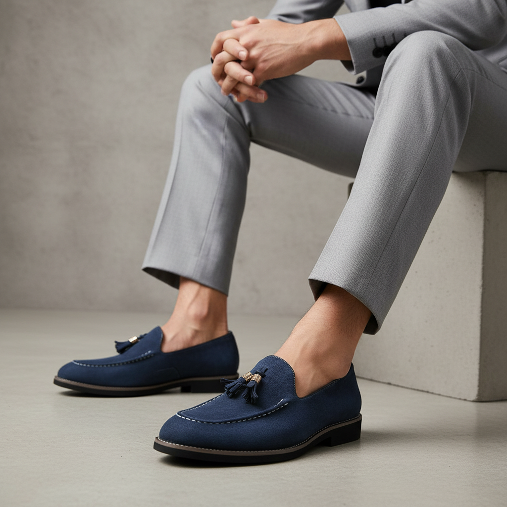 Grant Parker Suede Tassel Loafers