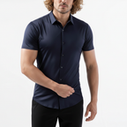 Alex Ford Stretch Short-Sleeve Dress Shirt