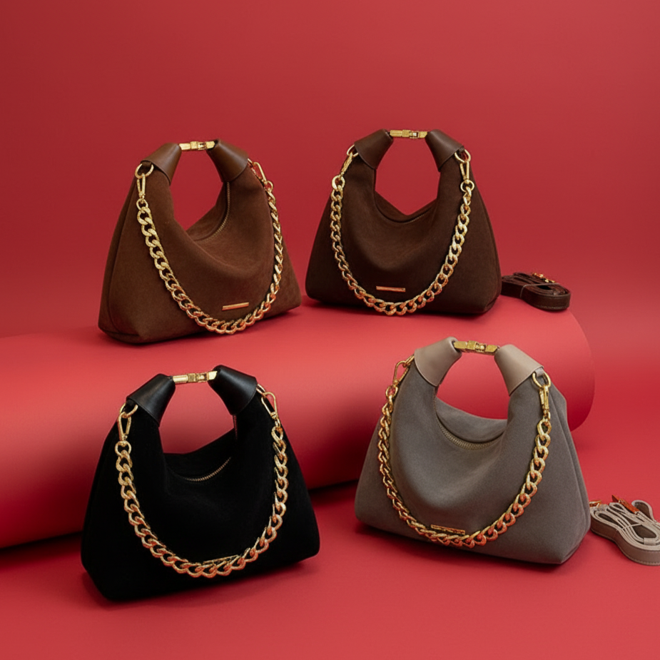 Chloé Moore Golden Suede Bag