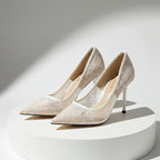 Ruth Rose Lace Heels