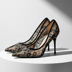 Ruth Rose Lace Heels