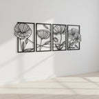 Mason Arts Lotus Metal Wall Art (Set of 4)