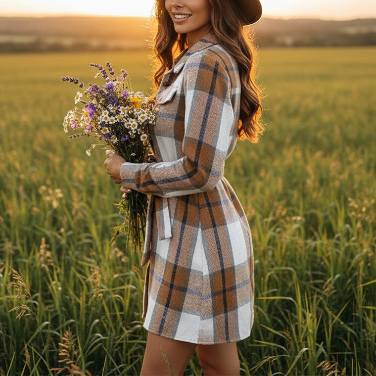 Ava Studio NYC Plaid Dress