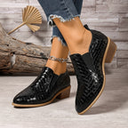 Avéra Croc Slip-On Block Heel