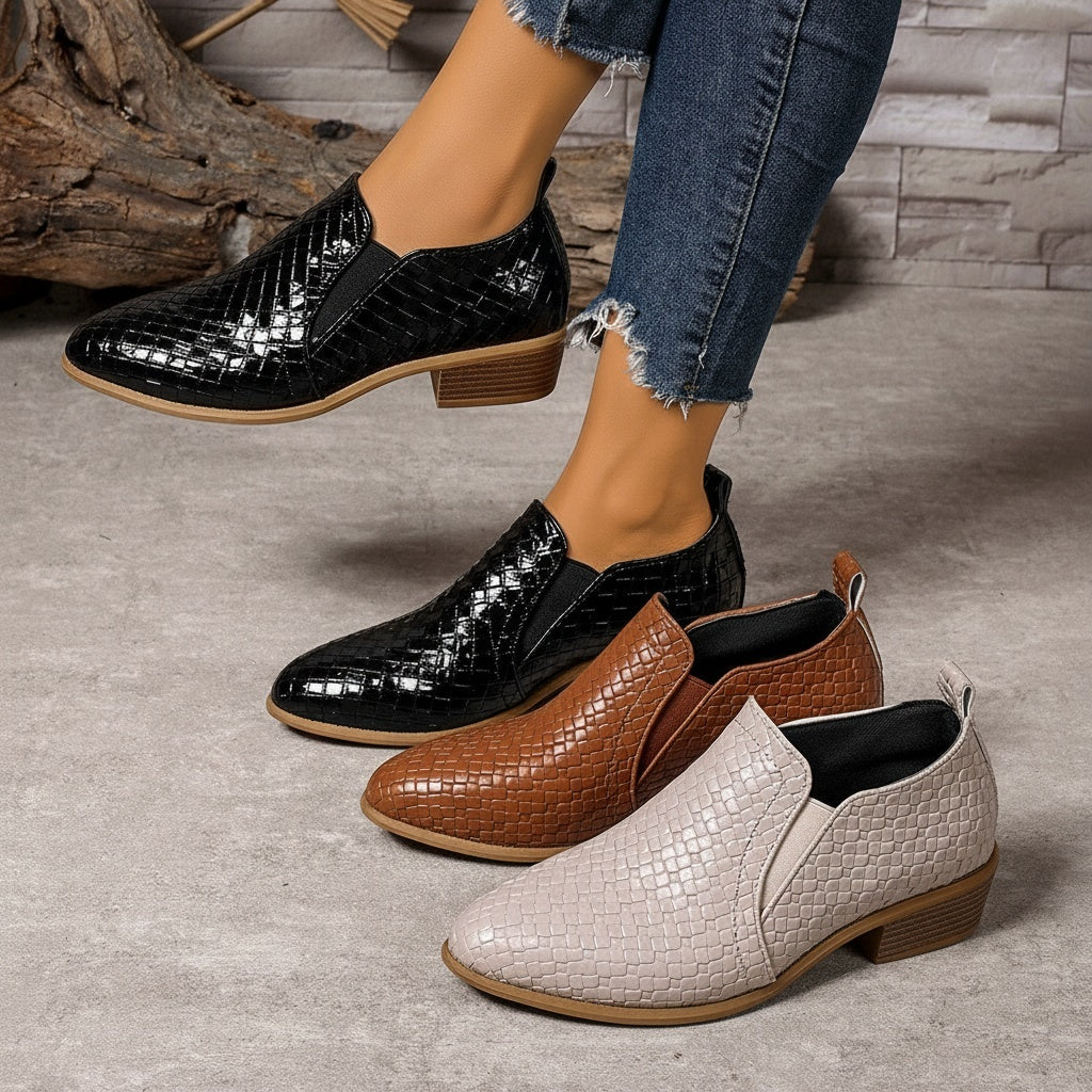 Avéra Croc Slip-On Block Heel